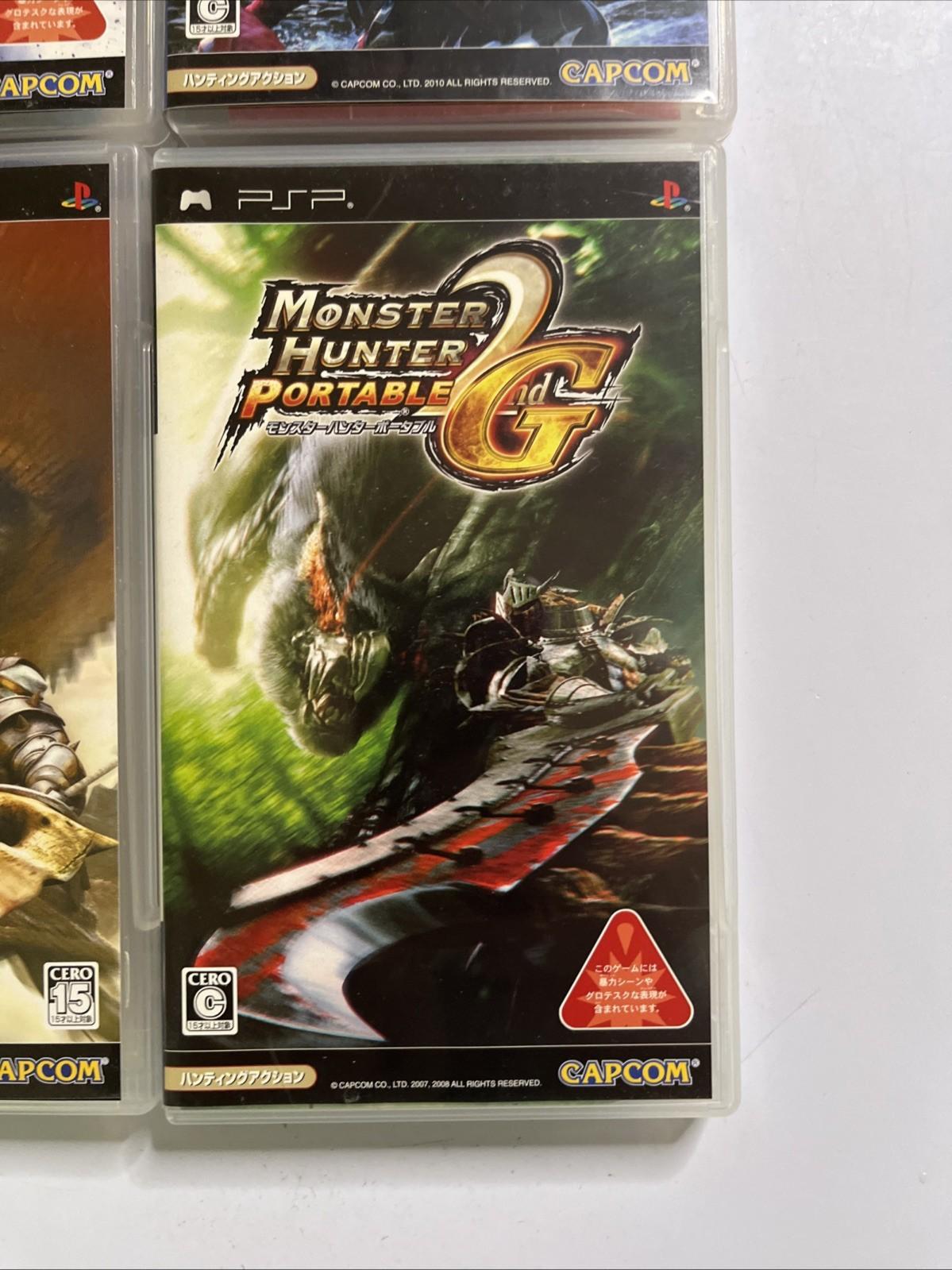 Monster Hunter Portable 1, 2, 2G & 3 SONY PSP Portable JAPAN Game Complete