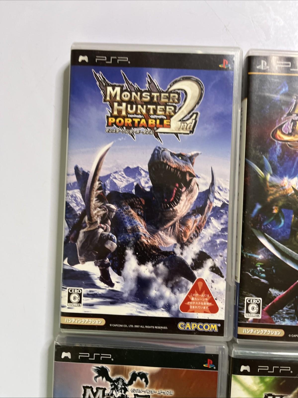 Monster Hunter Portable 1, 2, 2G & 3 SONY PSP Portable JAPAN Game Complete