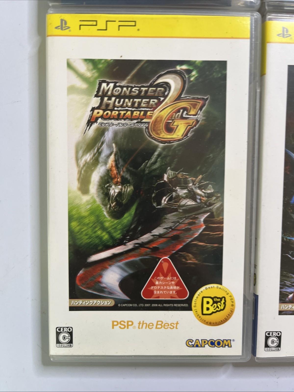 Monster Hunter Portable 1, 2, 2G, 3 SONY PSP Portable JAPAN Game Complete