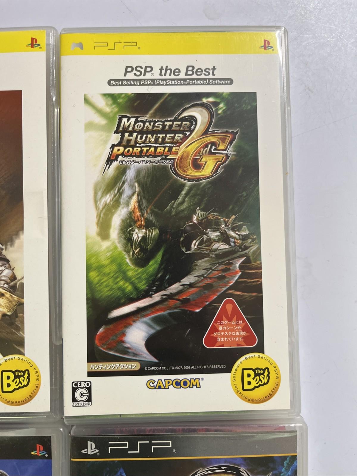 Monster Hunter Portable 1, 2, 2G, 3 PSP Sony Portable Games JAPAN Complete