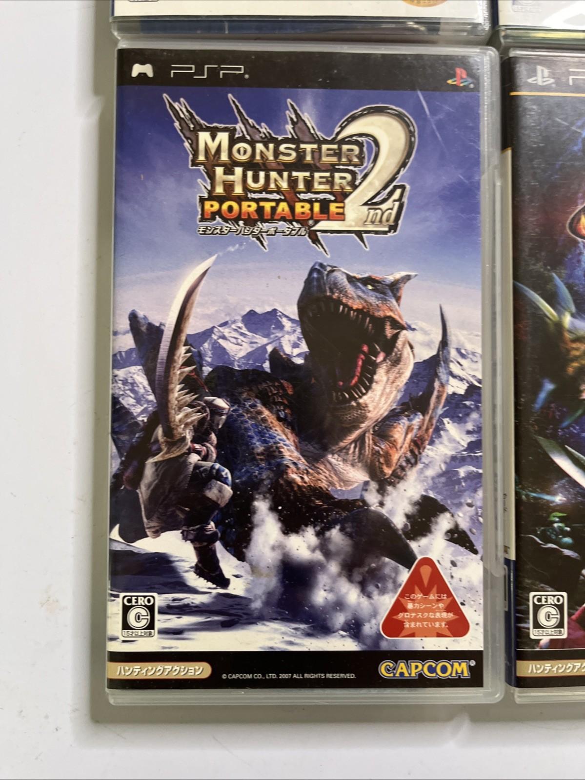 Monster Hunter Portable 1, 2, 2G, 3 PSP Sony Portable Games JAPAN Complete