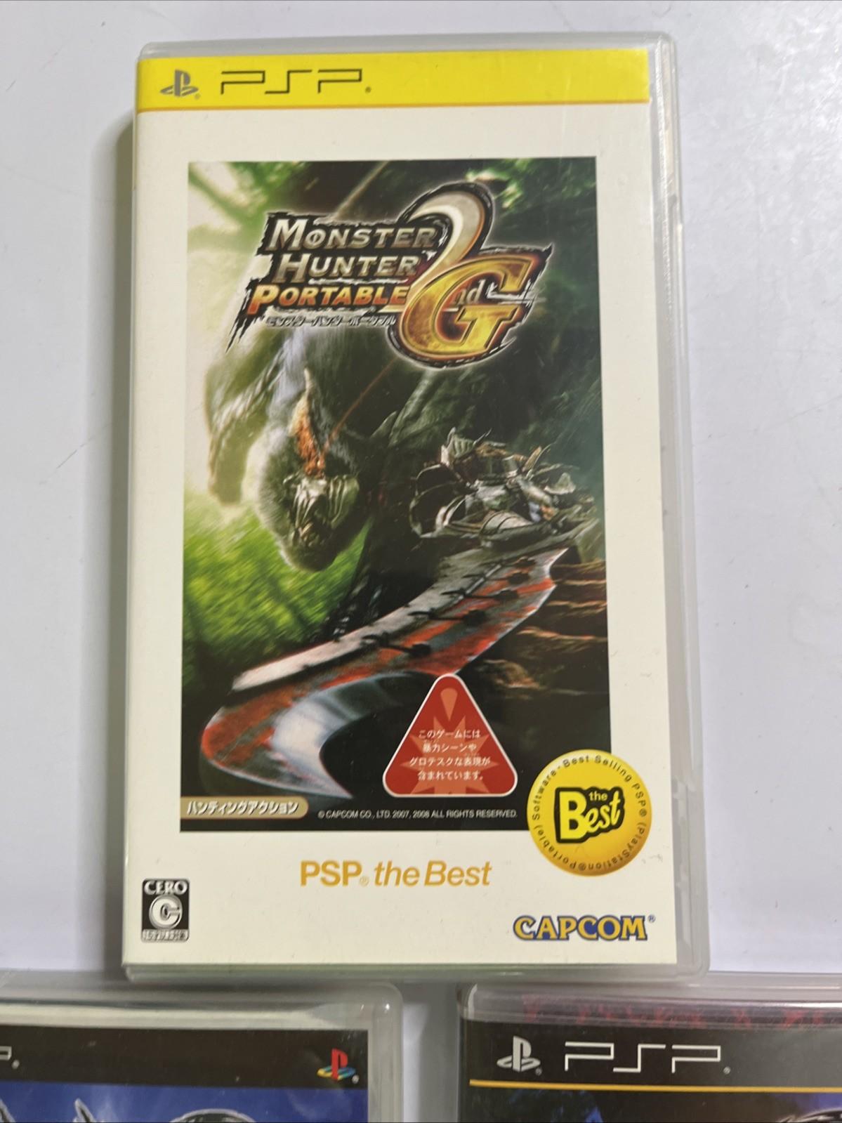 Monster Hunter Portable 2, 2G, 3 PSP PlayStation Portable JAPAN Complete