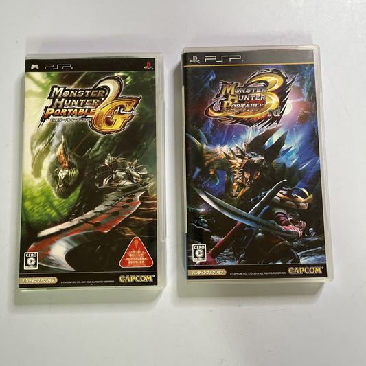Monster Hunter Portable 2nd G + 3rd PSP PlayStation Portable JAPAN Game Complete