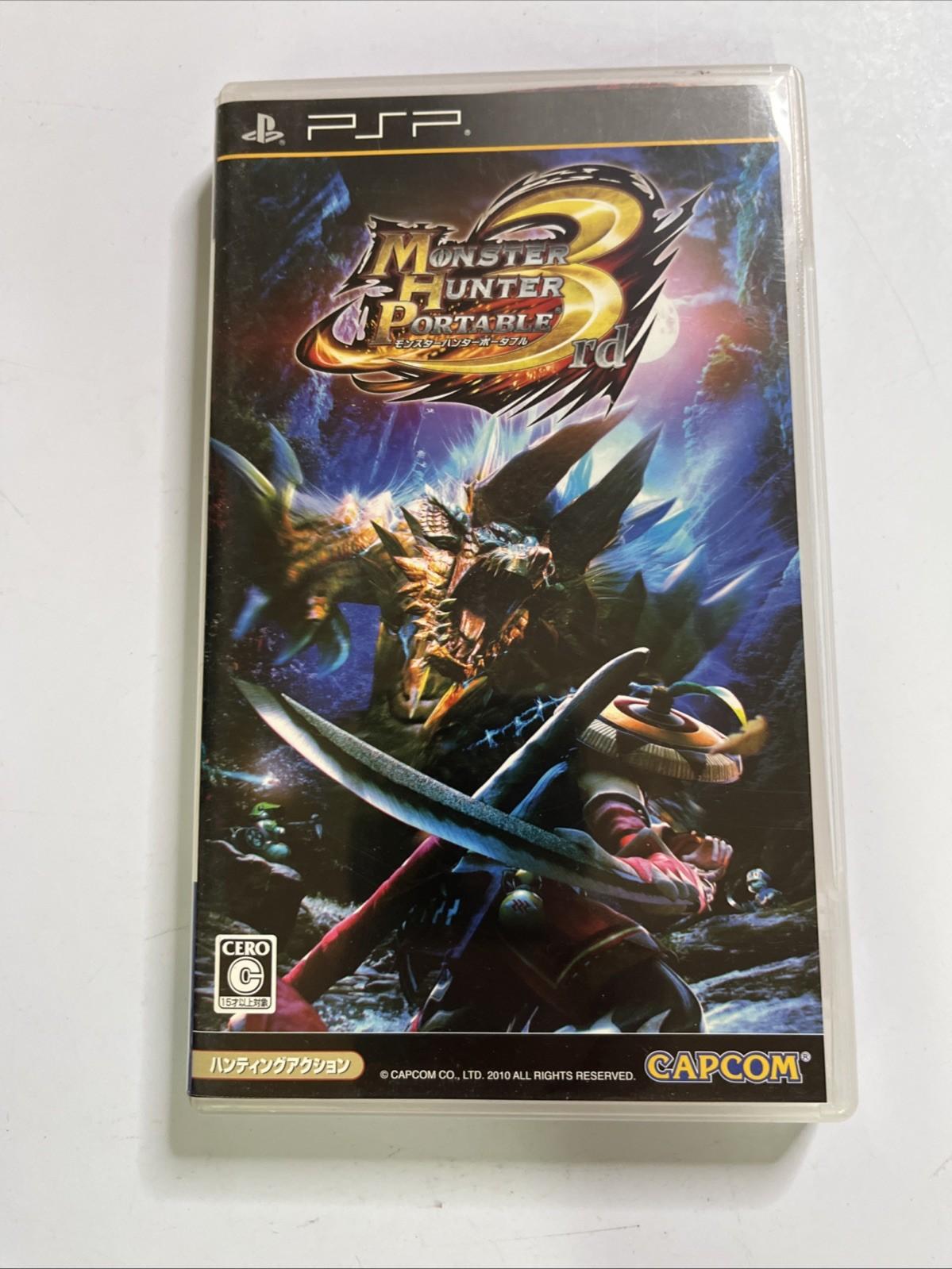 Monster Hunter Portable 2nd G + 3rd PSP PlayStation Portable JAPAN Game Complete