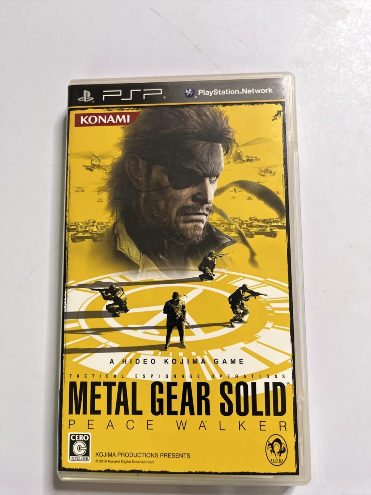 Metal Gear Solid Peace Walker, Portable Ops + Plus PSP JAPAN Game Complete