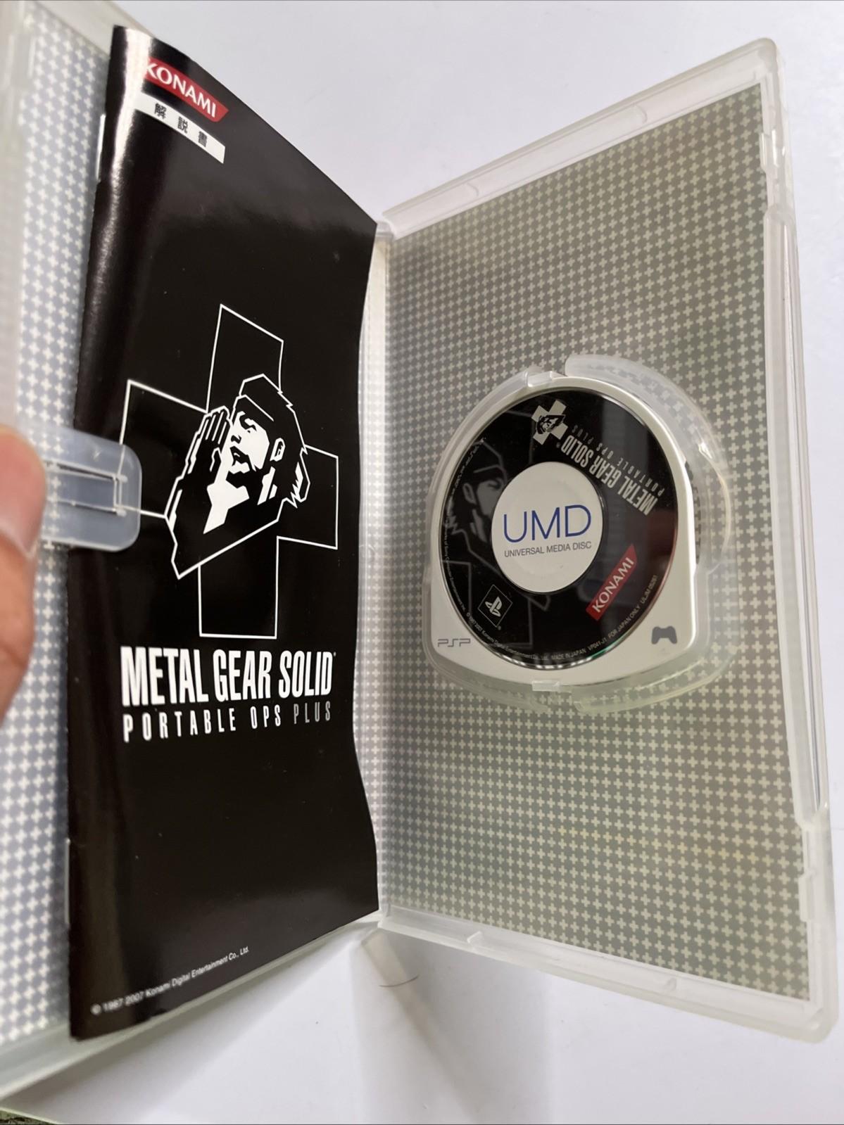 Metal Gear Solid Peace Walker, Portable Ops + Plus PSP JAPAN Game Complete