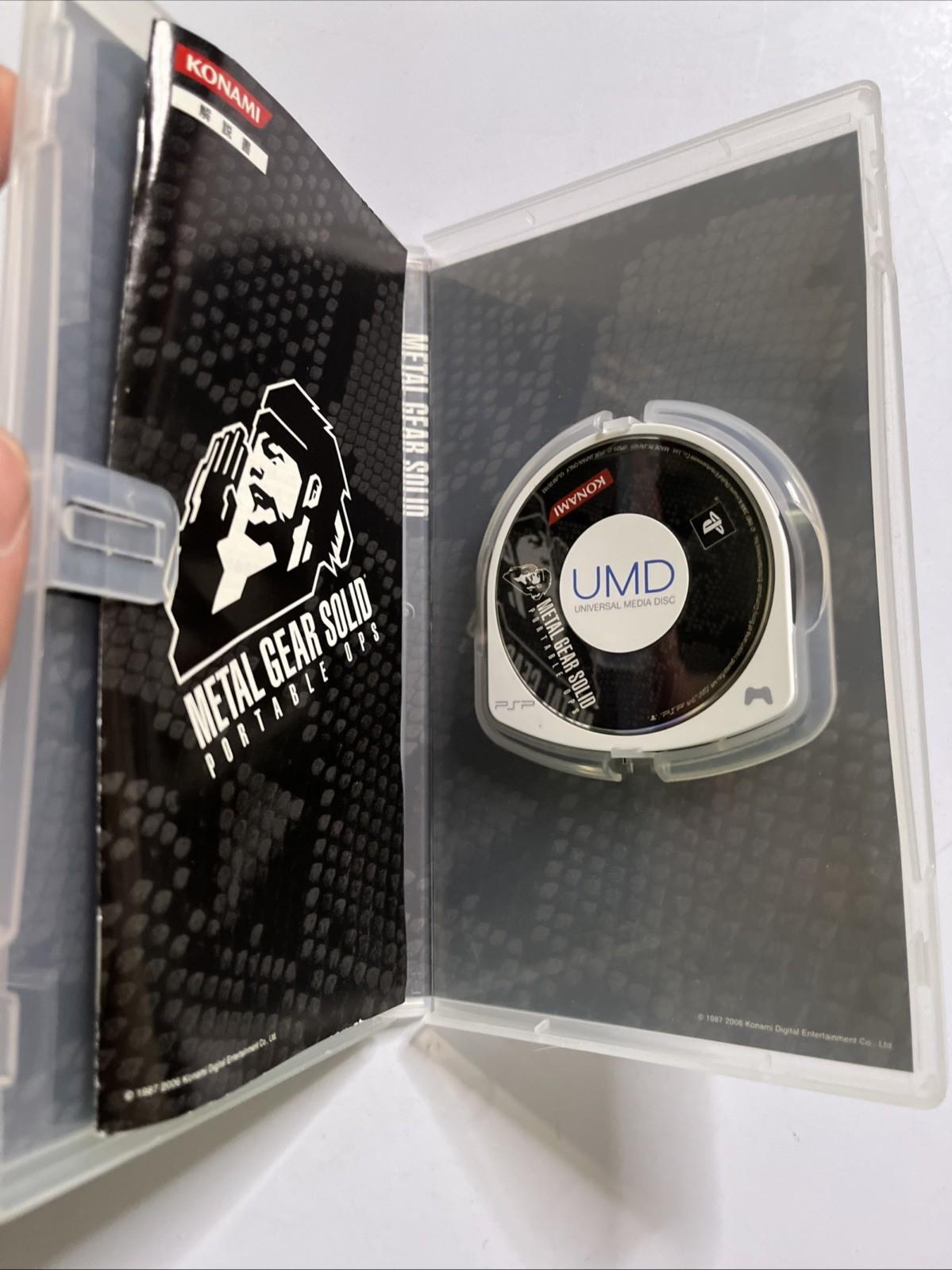 Metal Gear Solid Peace Walker, Portable Ops + Plus PSP JAPAN Game Complete