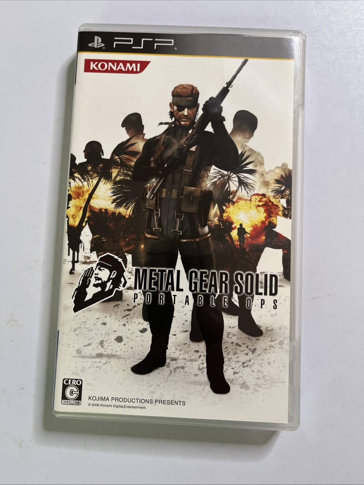 Metal Gear Solid: Peace Walker, Portable Ops + Ops Plus PSP JAPAN Complete