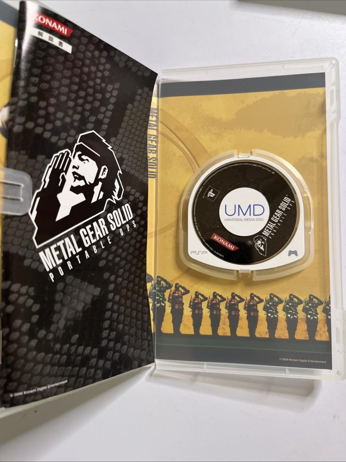 Metal Gear Solid: Peace Walker, Portable Ops + Ops Plus PSP JAPAN Complete