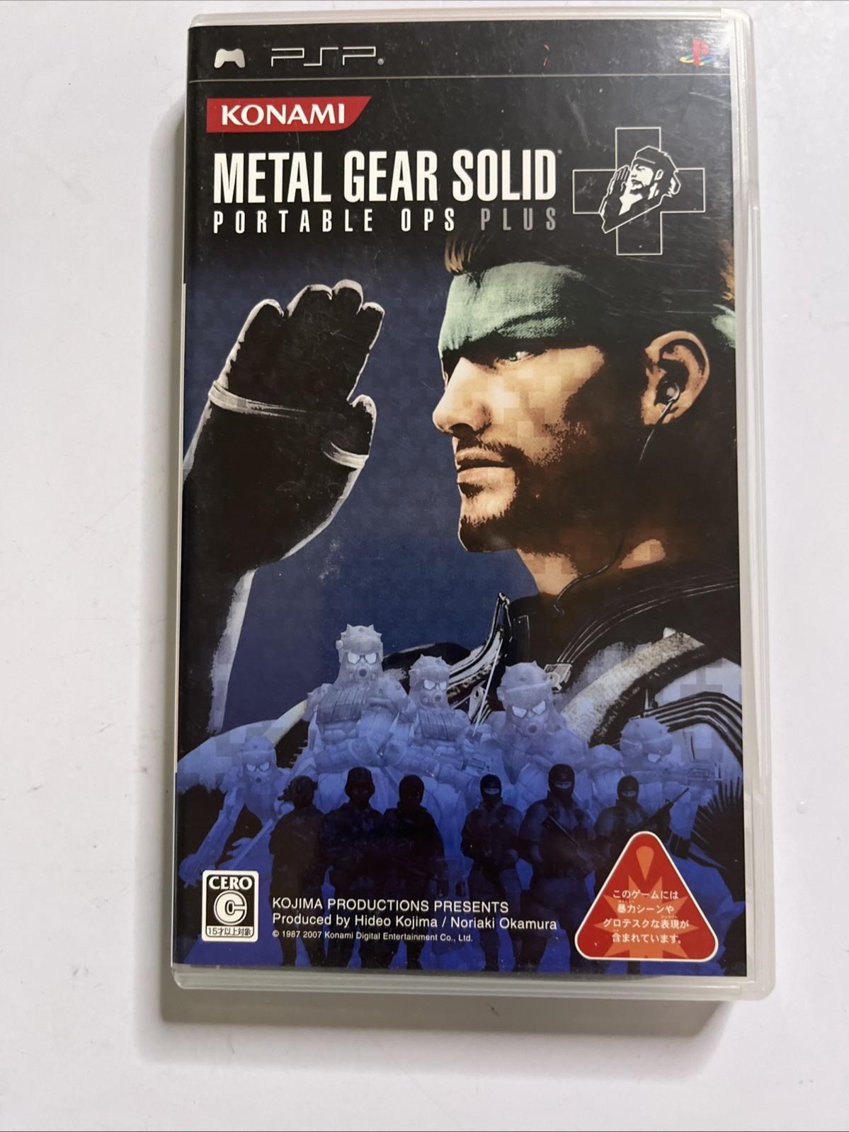 Metal Gear Solid: Peace Walker, Portable Ops + Ops Plus PSP JAPAN Complete