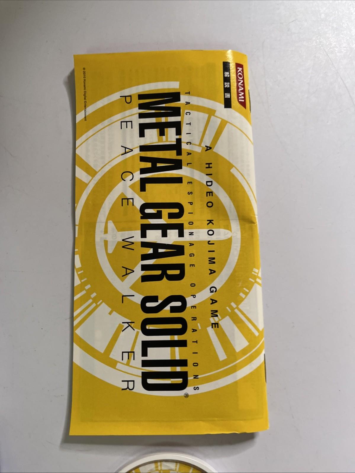 Metal Gear Solid: Peace Walker 2010 PSP Sony PlayStation Portable JAPAN Complete