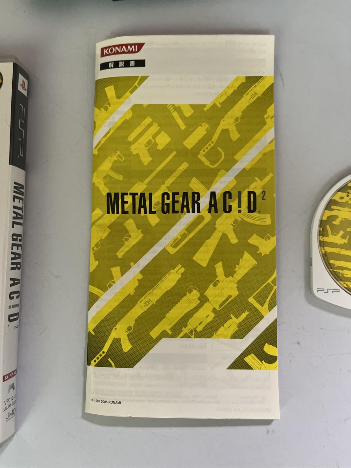 Metal Gear Acid 2 PSP Sony PlayStation Portable JAPAN Game Complete