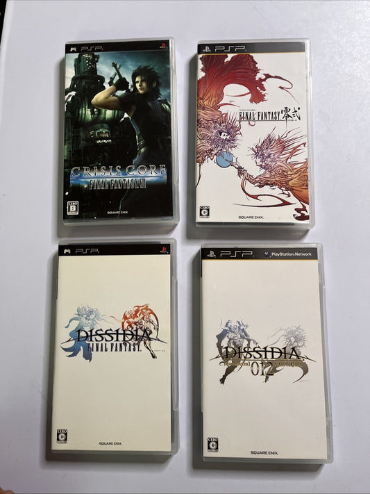 Final Fantasy: Crisis Core, Type 0, Dissidia, Dissidia 012 PSP JAPAN Complete