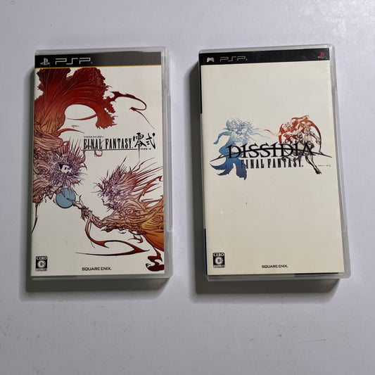 Final Fantasy Type 0 + Dissidia  Sony PSP JAPAN Game Complete
