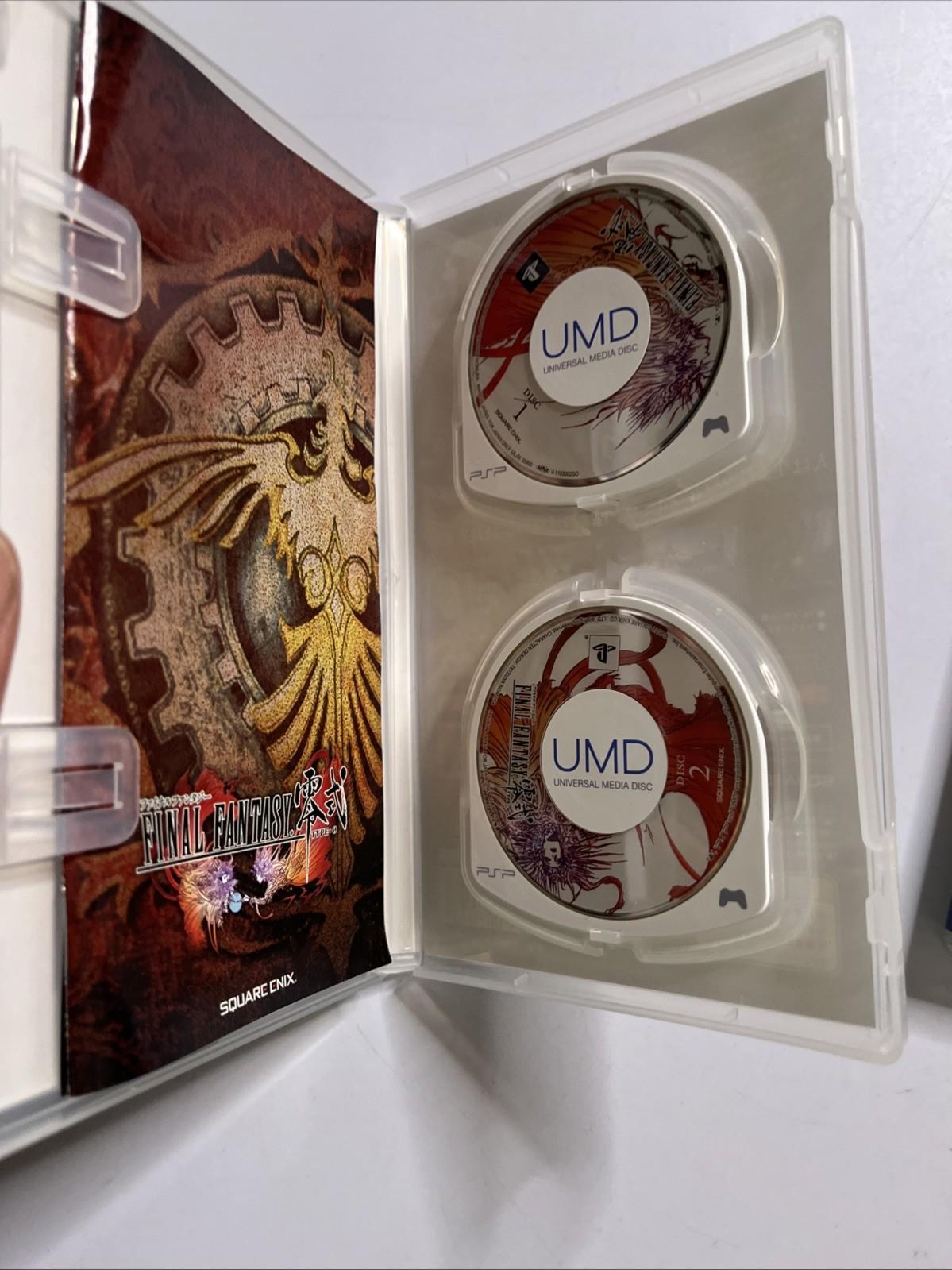 Final Fantasy Type 0 + Dissidia  Sony PSP JAPAN Game Complete