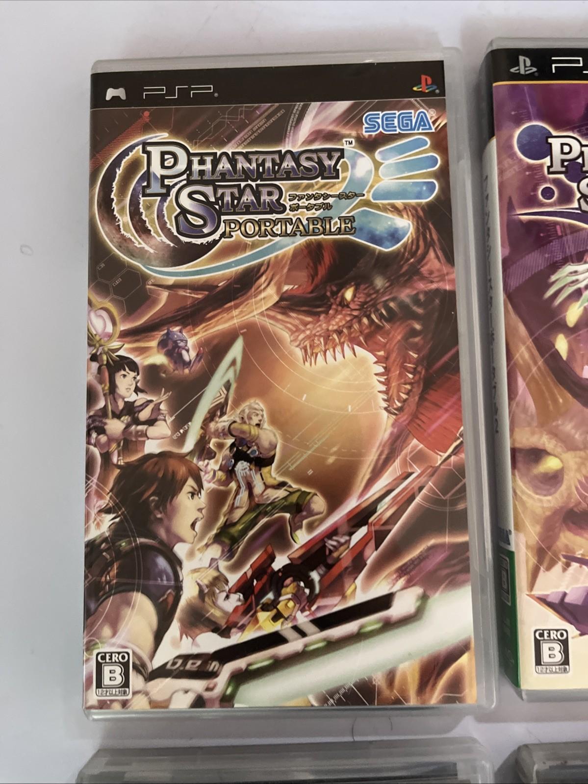 Phantasy Star Portable 1, 2, Infinity 2, Inifinity Special PSP Sony JAPAN Game