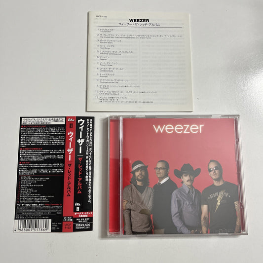 Weezer – Weezer Red Album (CD, 2008) Japan Obi First Edition UICF-1102