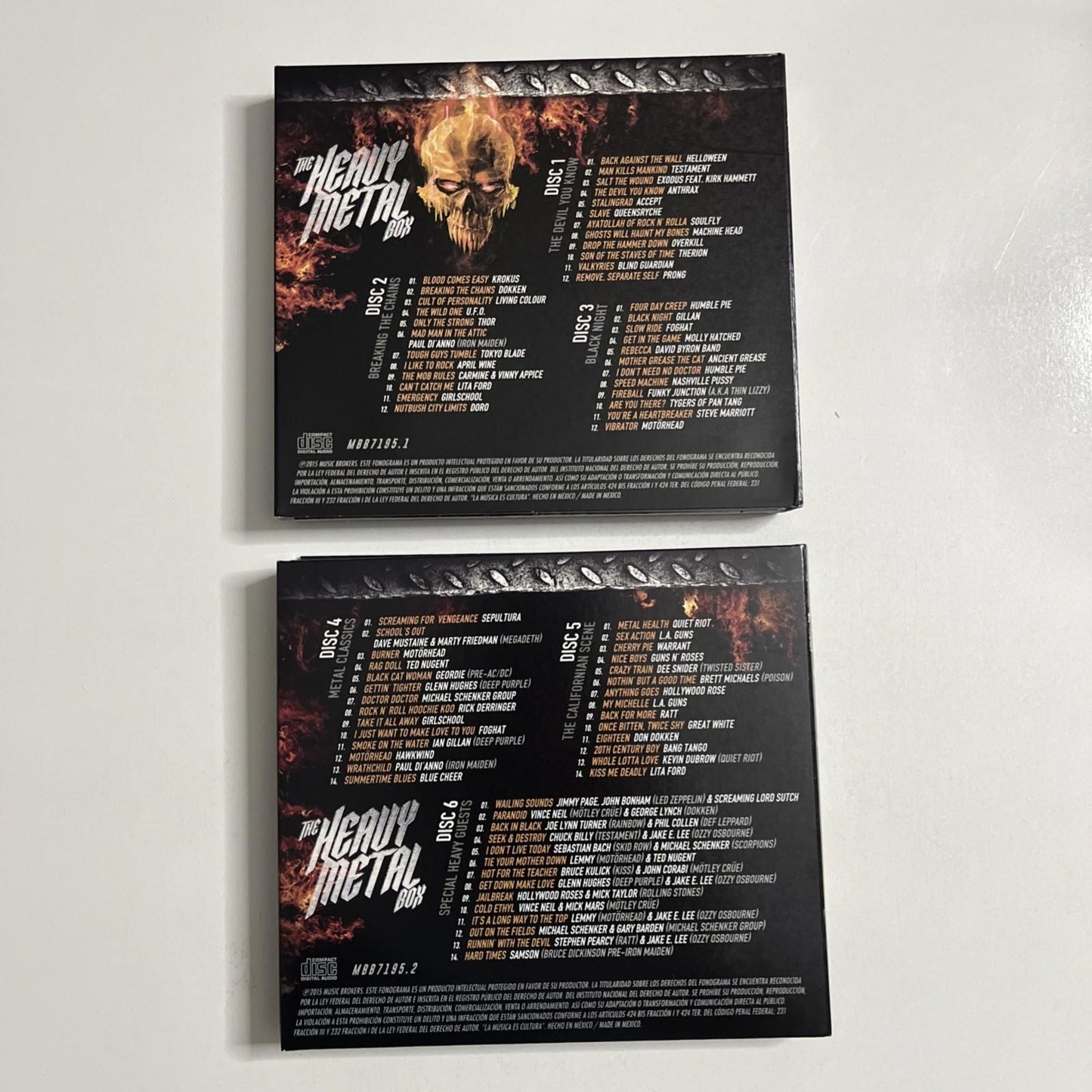 Various – The Heavy Metal Box (CD, 2015) Mexico Limited Edition 6-Discs MBB7195