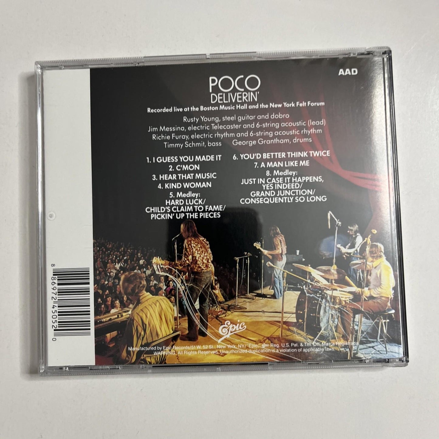 Poco – Deliverin' (CD, 1992) US EK 30209