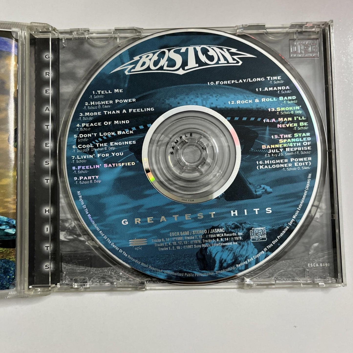 Boston – Greatest Hits (CD, 1997) Japan Obi Enhanced ESCA 6490