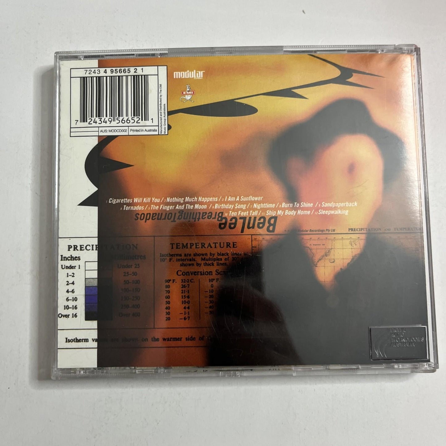 Ben Lee – Breathing Tornados (CD, 1998) Australia MODCD002