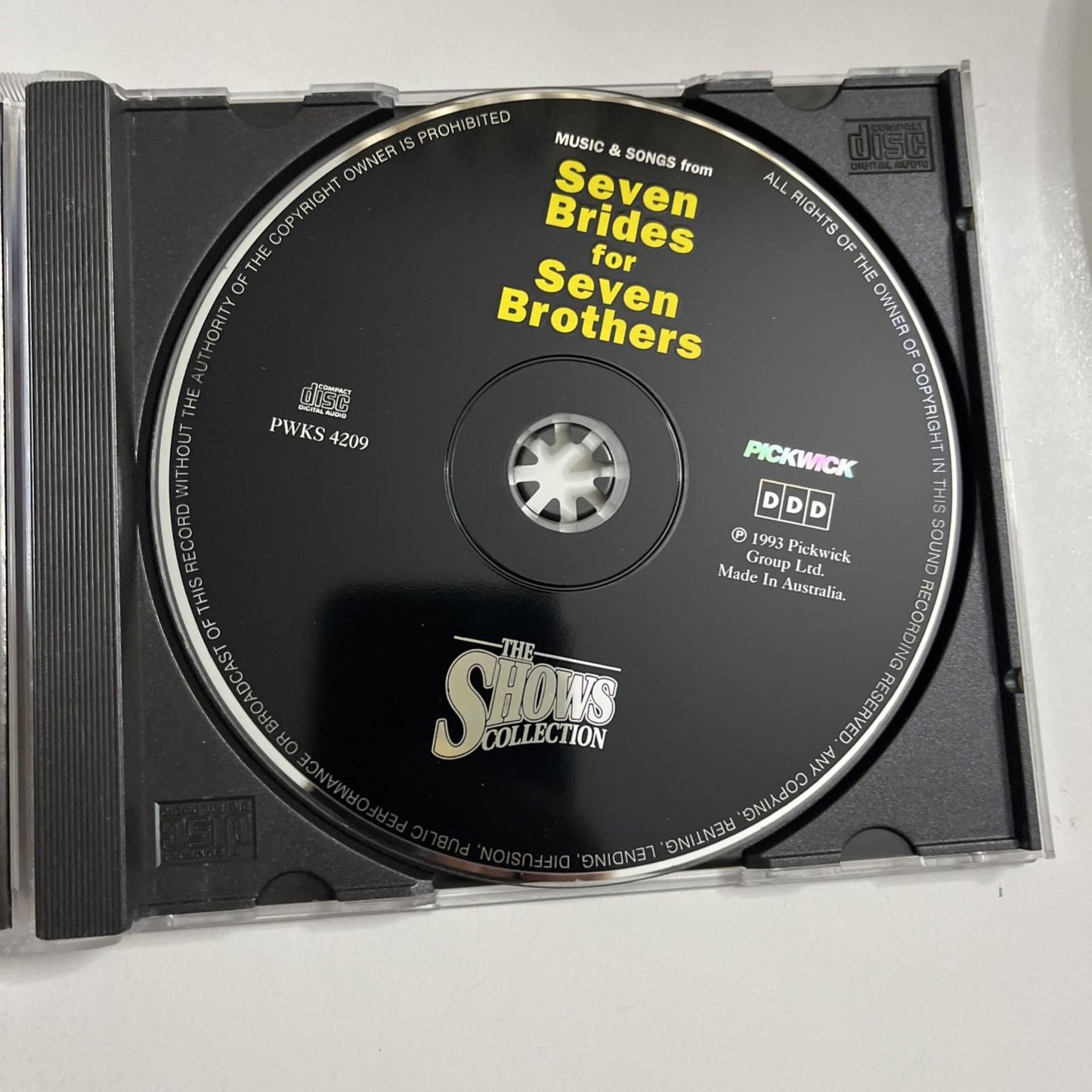 Seven Brides For Seven Brothers Soundtrack OST (CD, 1994) UK PWKS 4209