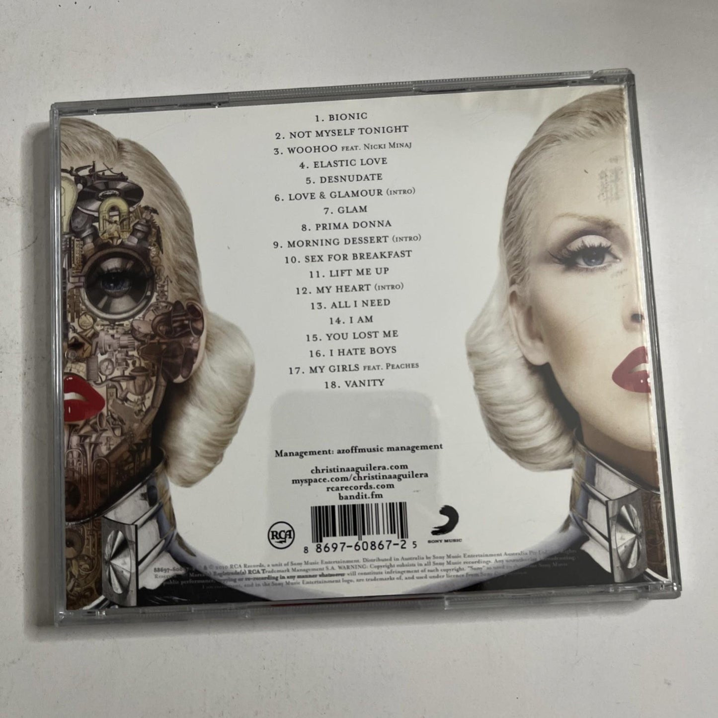 Christina Aguilera – Bionic (CD, 2010) Australia 88697-60867-2