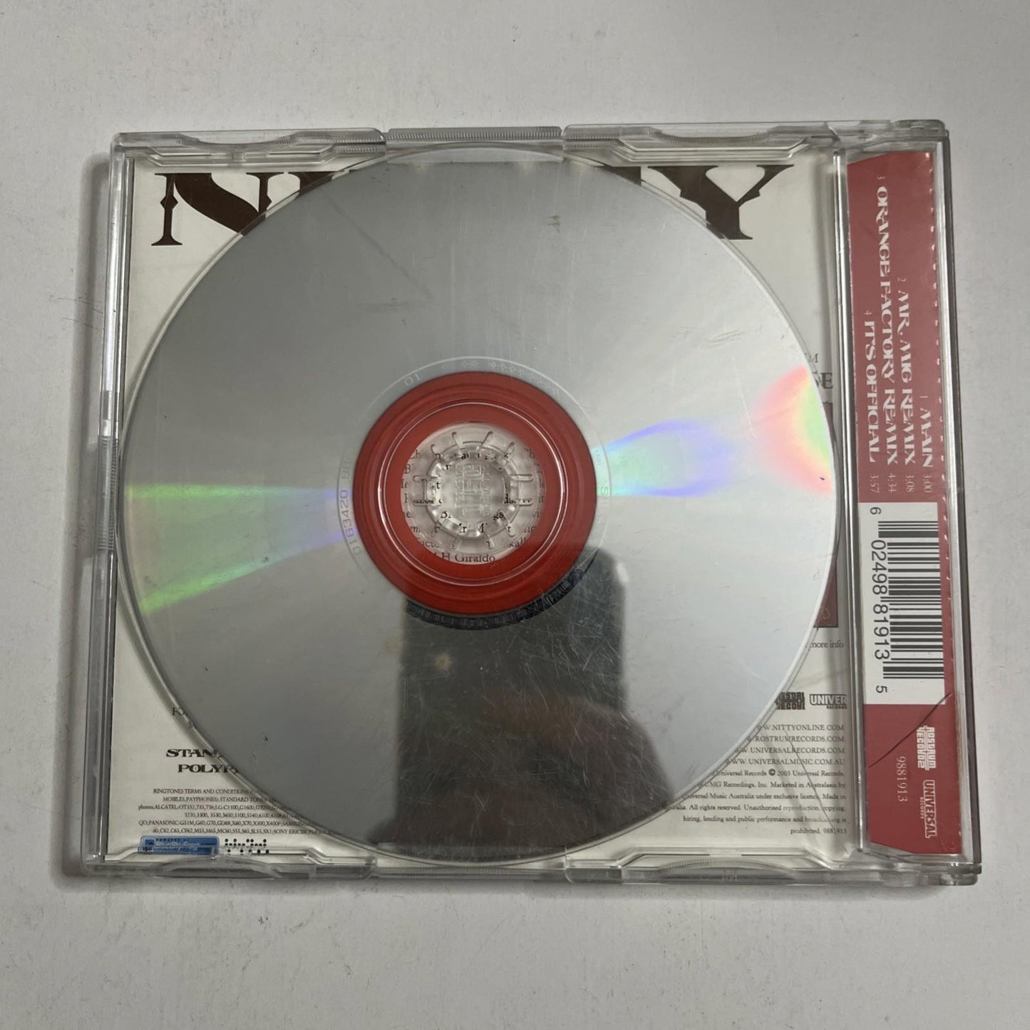 Nitty – Hey Bitty (CD, 2004) Australia Single 9881913