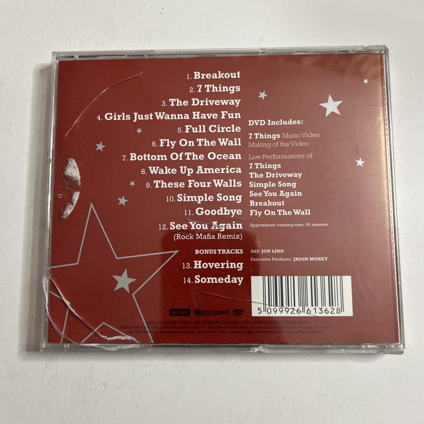 Miley Cyrus – Breakout (CD + DVD, 2008) Australia Limited Edition