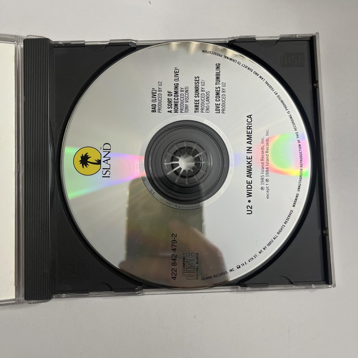 U2 – Wide Awake In America (CD, 1985)  US 422-842 479-2
