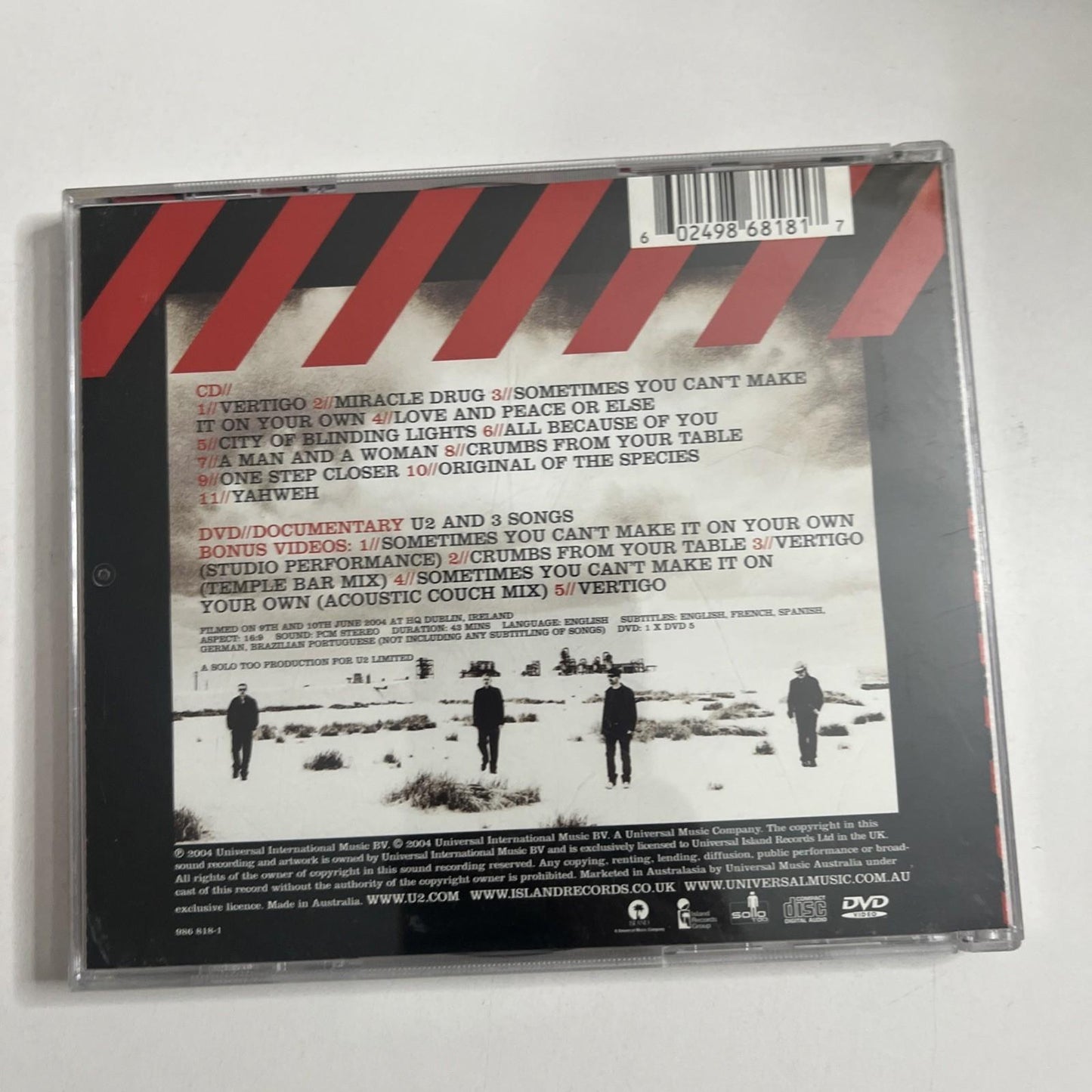 U2 – How To Dismantle An Atomic Bomb (CD + DVD, 2004) 2-Disc 986 818-1