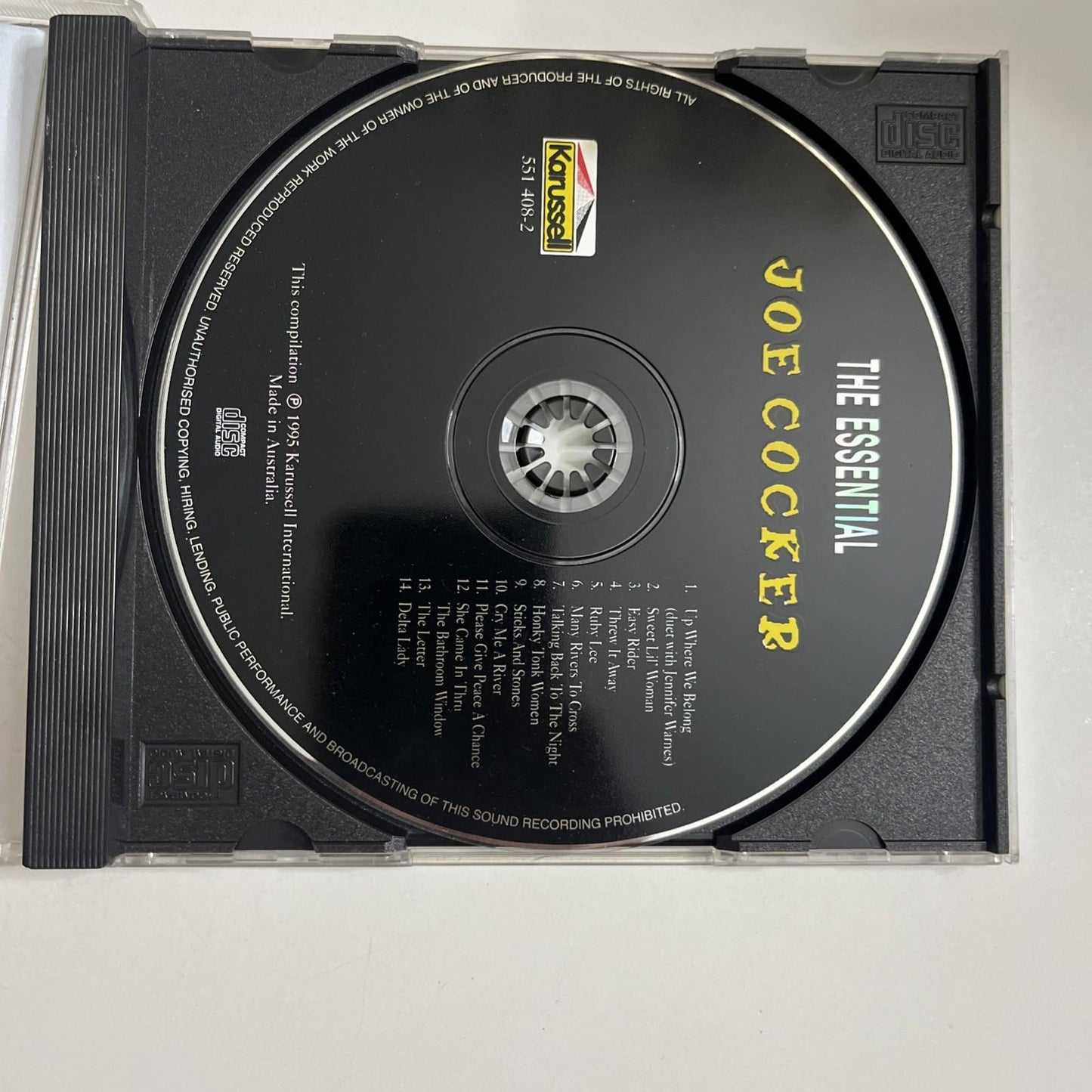 Joe Cocker – The Essential Joe Cocker (CD, 1995) Australasia 551 408-2