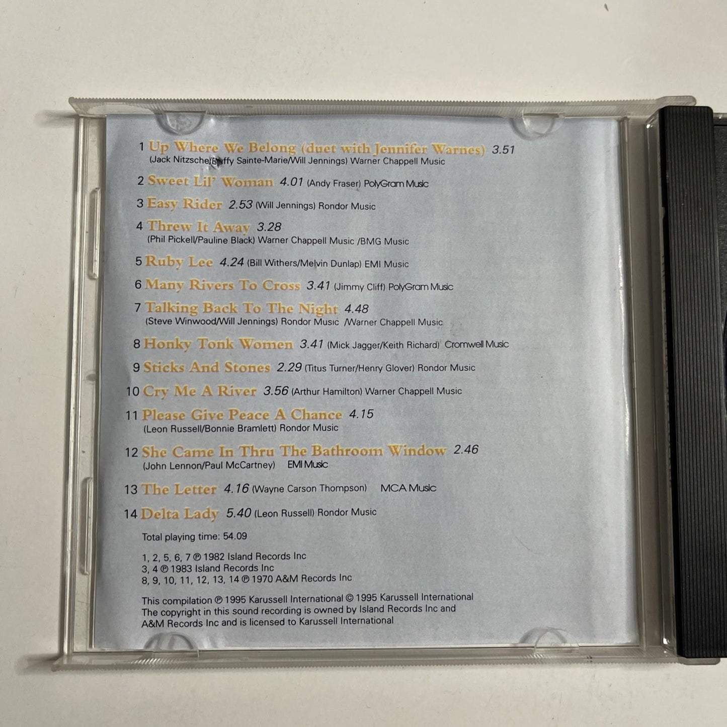 Joe Cocker – The Essential Joe Cocker (CD, 1995) Australasia 551 408-2