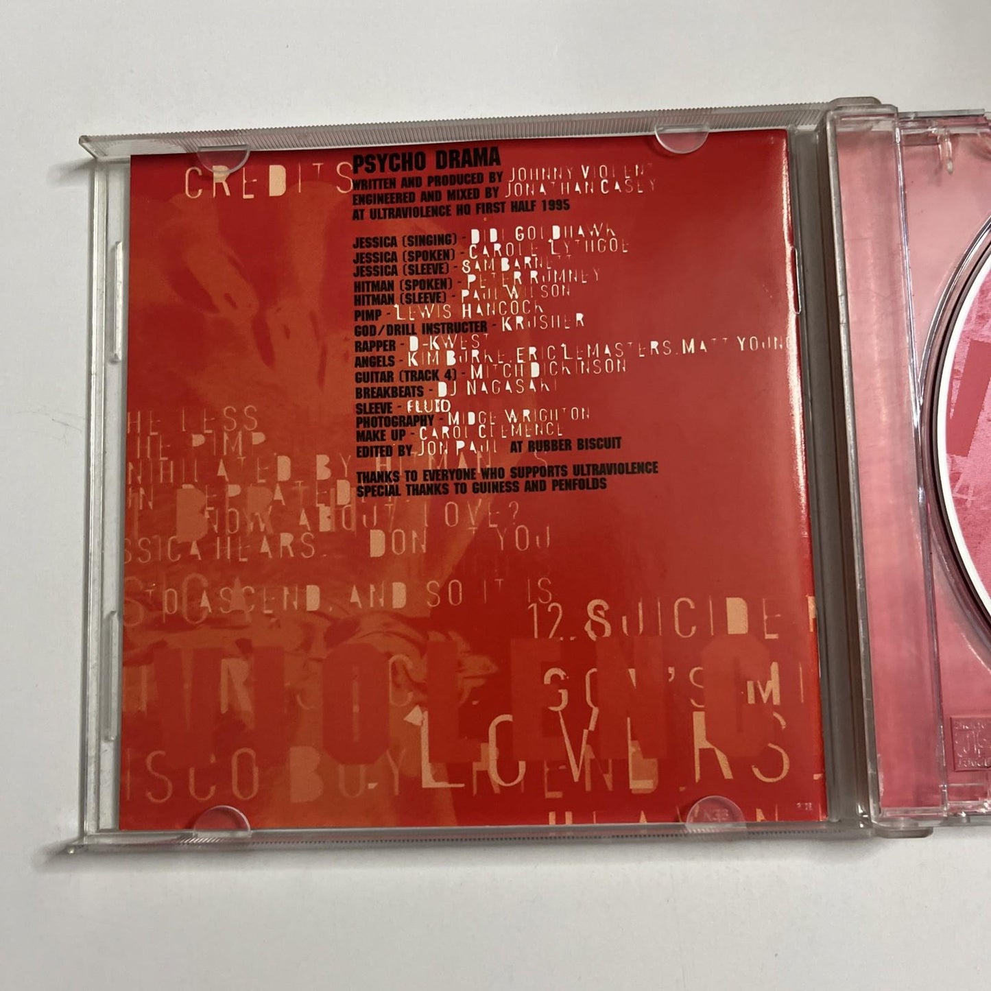 Ultraviolence – Psycho Drama (CD, 1995) Europe MOSH 142 CD