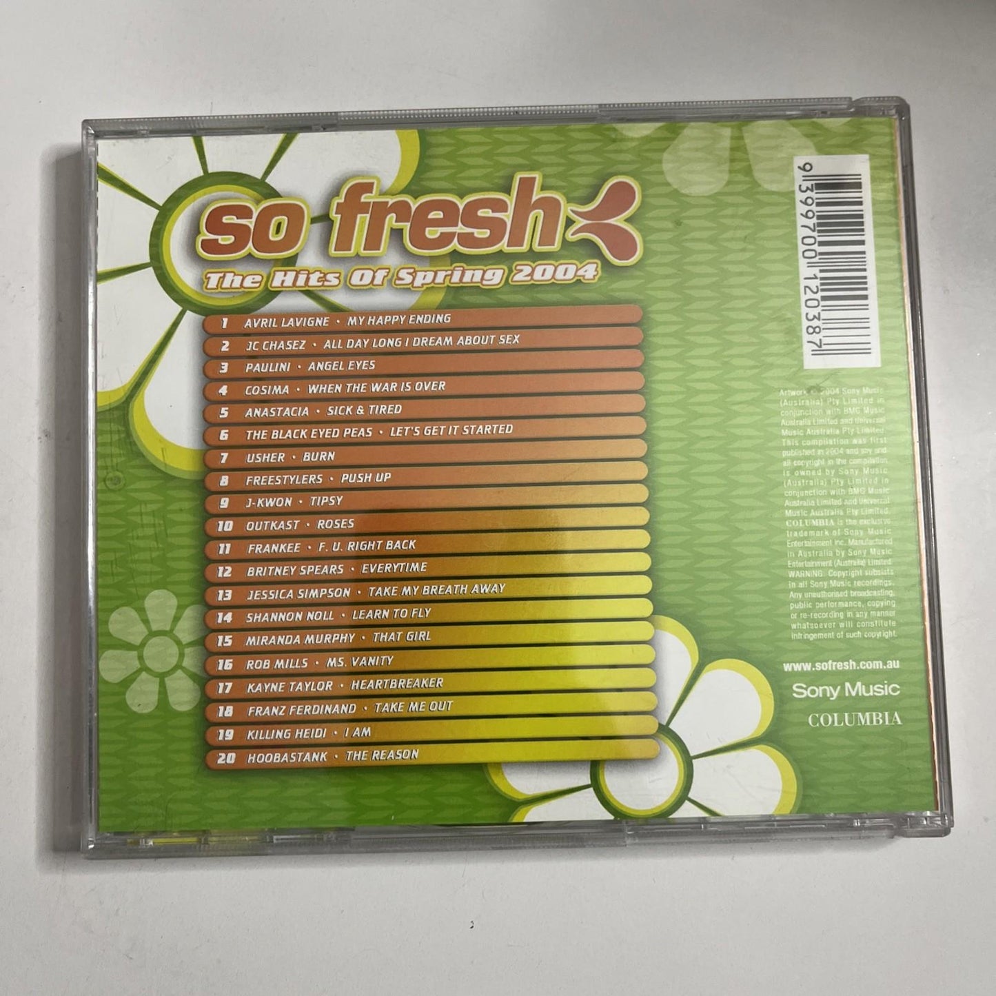 Various – So Fresh: The Hits Of Spring 2004 (CD, 2004) Australia 5188242000