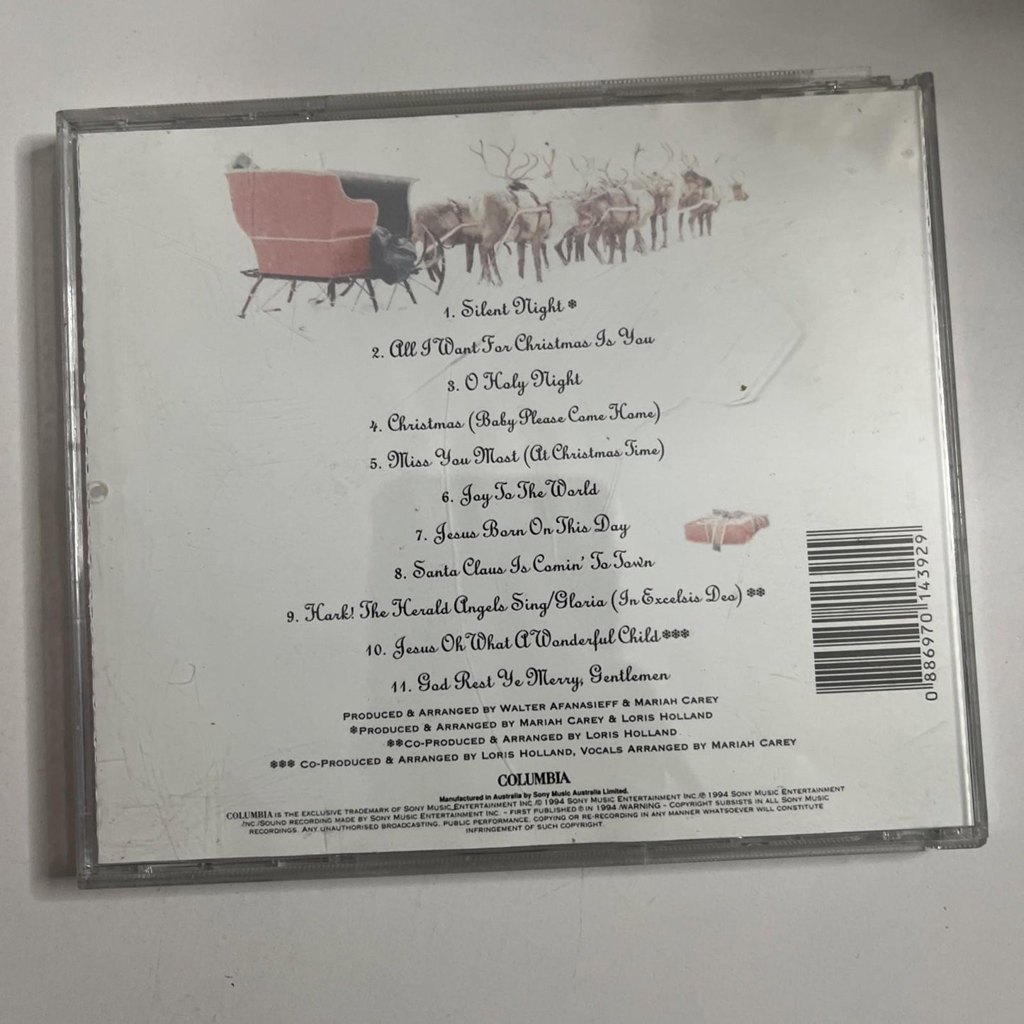 Mariah Carey – Merry Christmas (CD, 1994)  Australia 477342 2