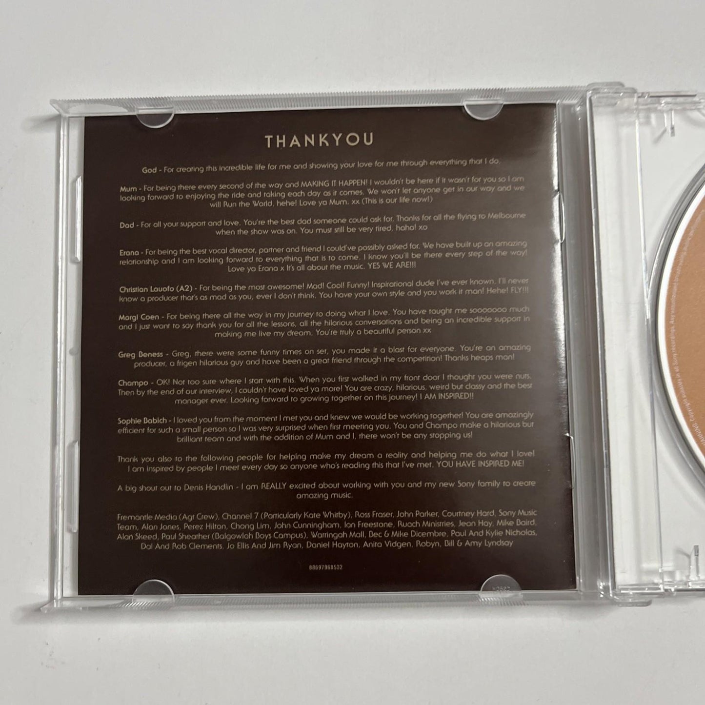 Jack Vidgen – Yes I Am (CD, 2011) Australia 88697968532