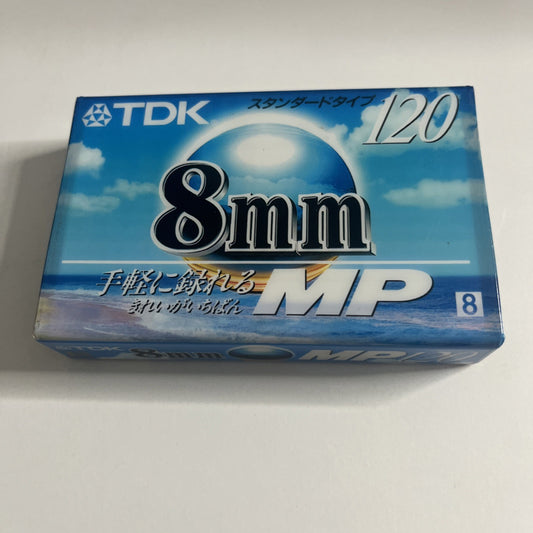 TDK 8mm MP 120 Video Cassette Tape 120min Made In Japan NEW Sealed