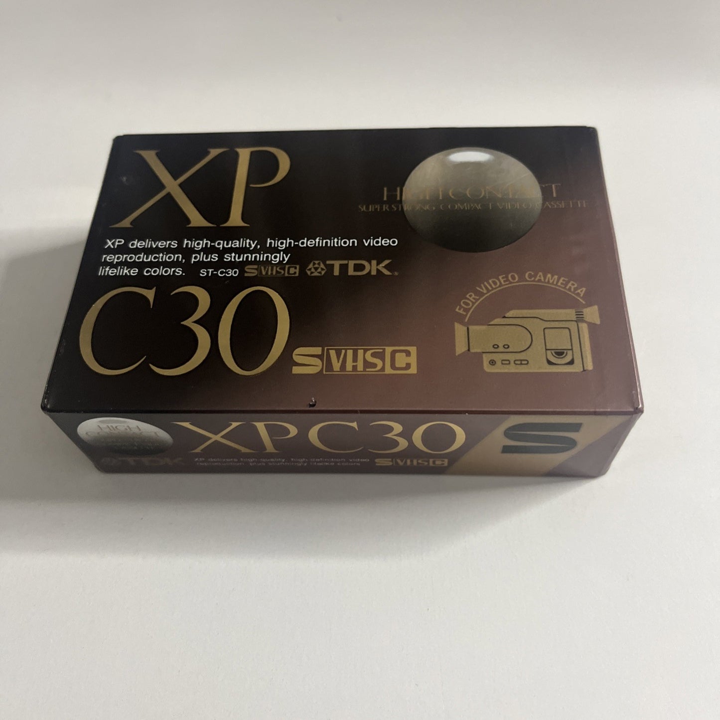 TDK XP C30 S-VHS-C Video Cassette Tape 30min ST-C30 Made In Japan NEW