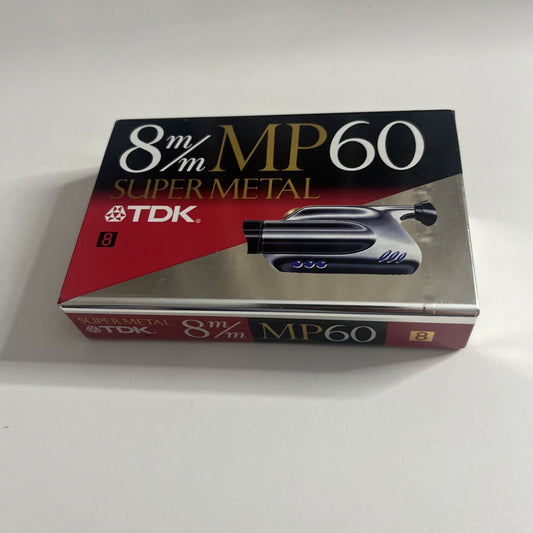 TDK 8mm Super Metal 60 MP Camcorder Video Cassette Tape 60min P6-60MPG NEW