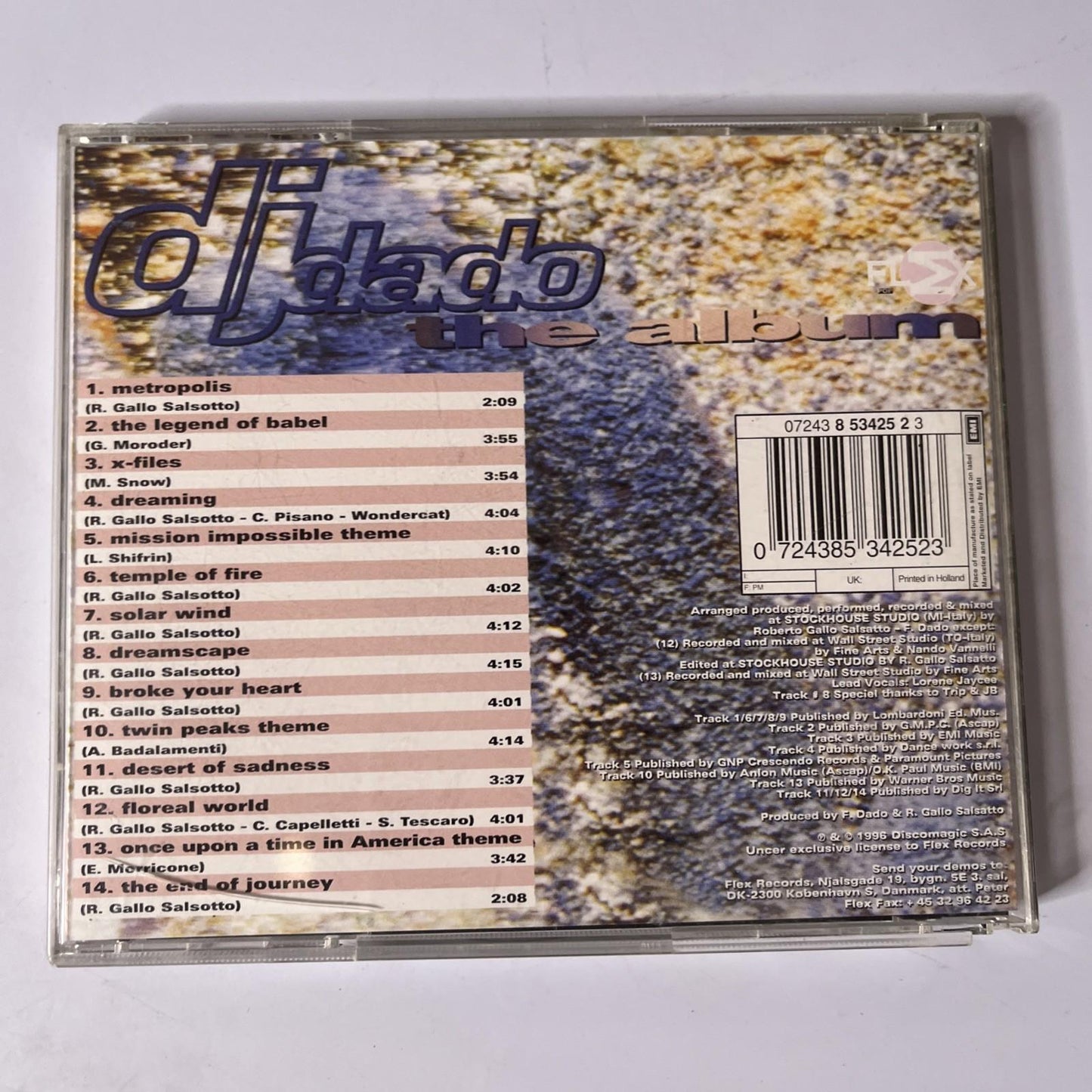 DJ Dado – The Album (CD, 1996) Denmark EMI 8534252