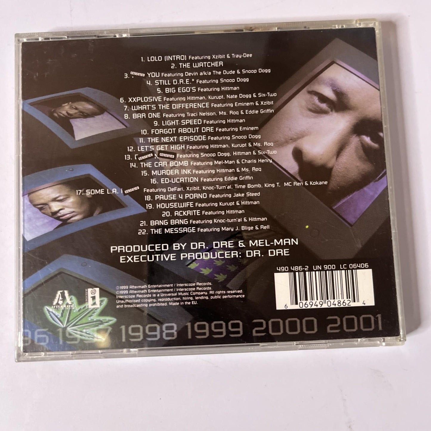 Dr. Dre – 2001 (CD, 1999)  Europe 490 486-2