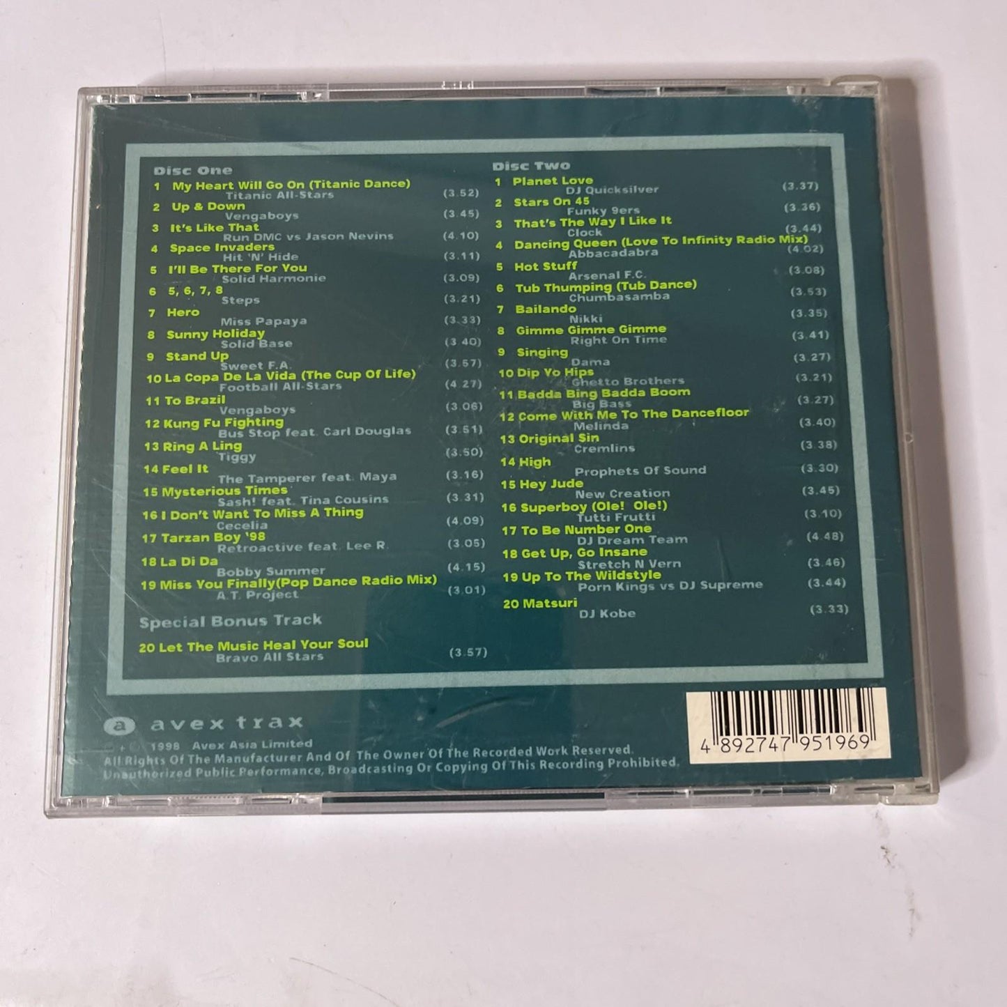 Avex Trax Best Of No.1 Hits Volume 3 (CD, 1998) 2-Discs Hong Kong AVTCD-95196