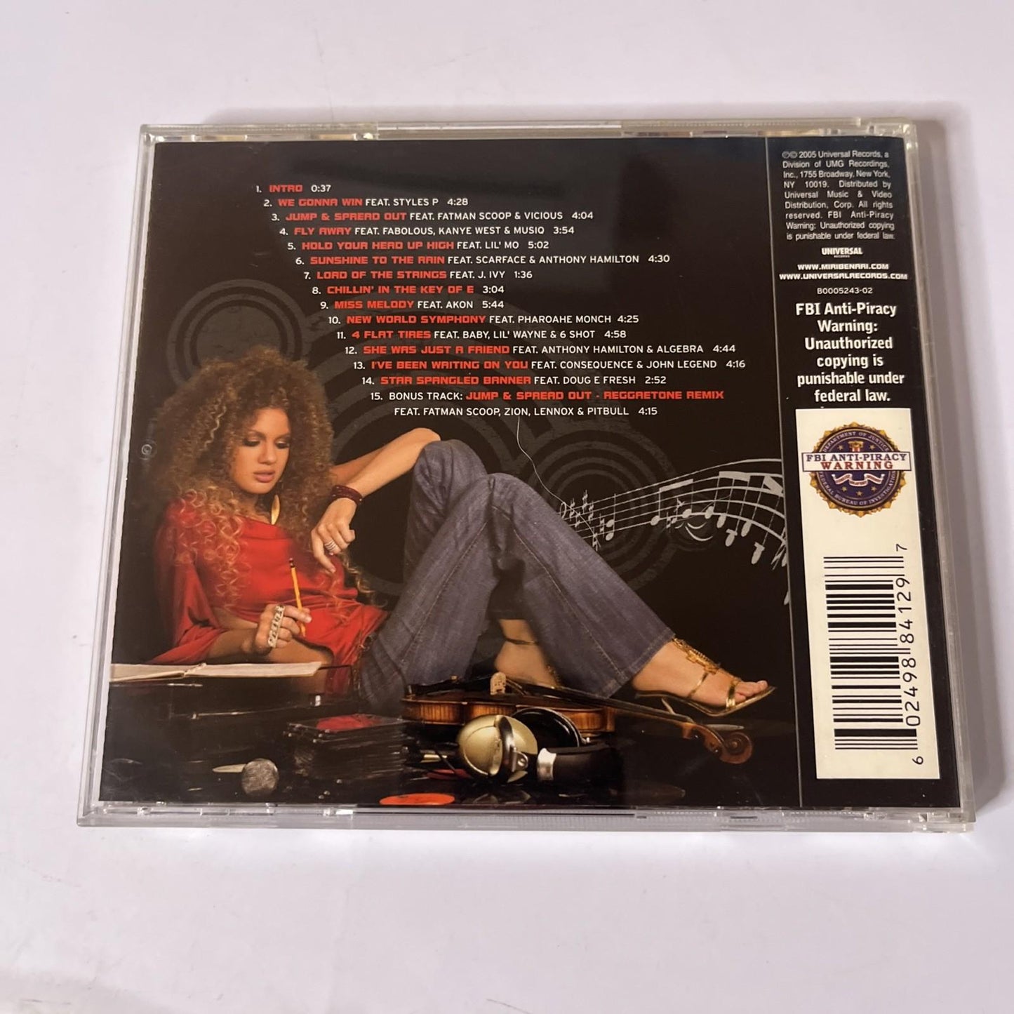 Miri Ben-Ari – The Hip-Hop Violinist (CD, 2005) US B0005243-02