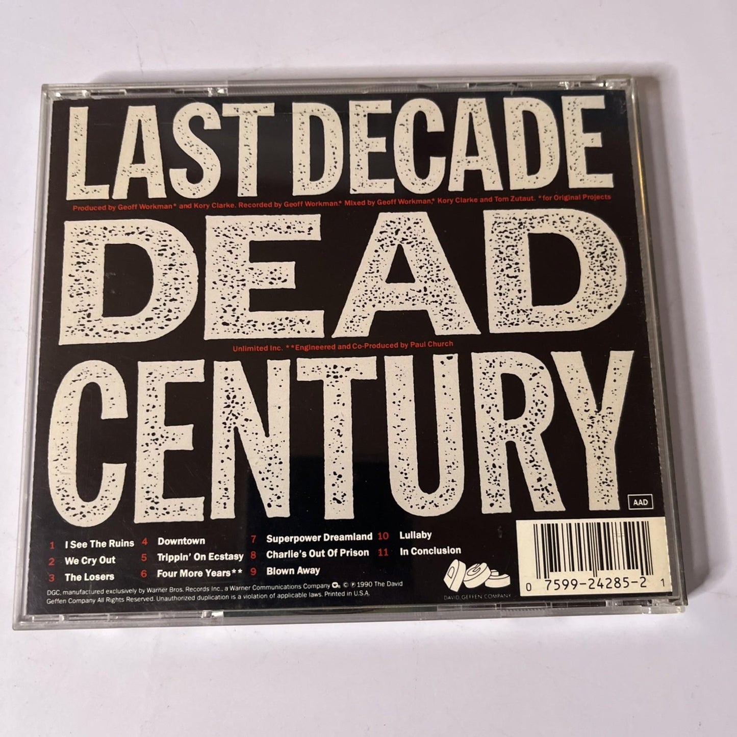 Warrior Soul – Last Decade Dead Century (CD, 1990) US 9 24285-2