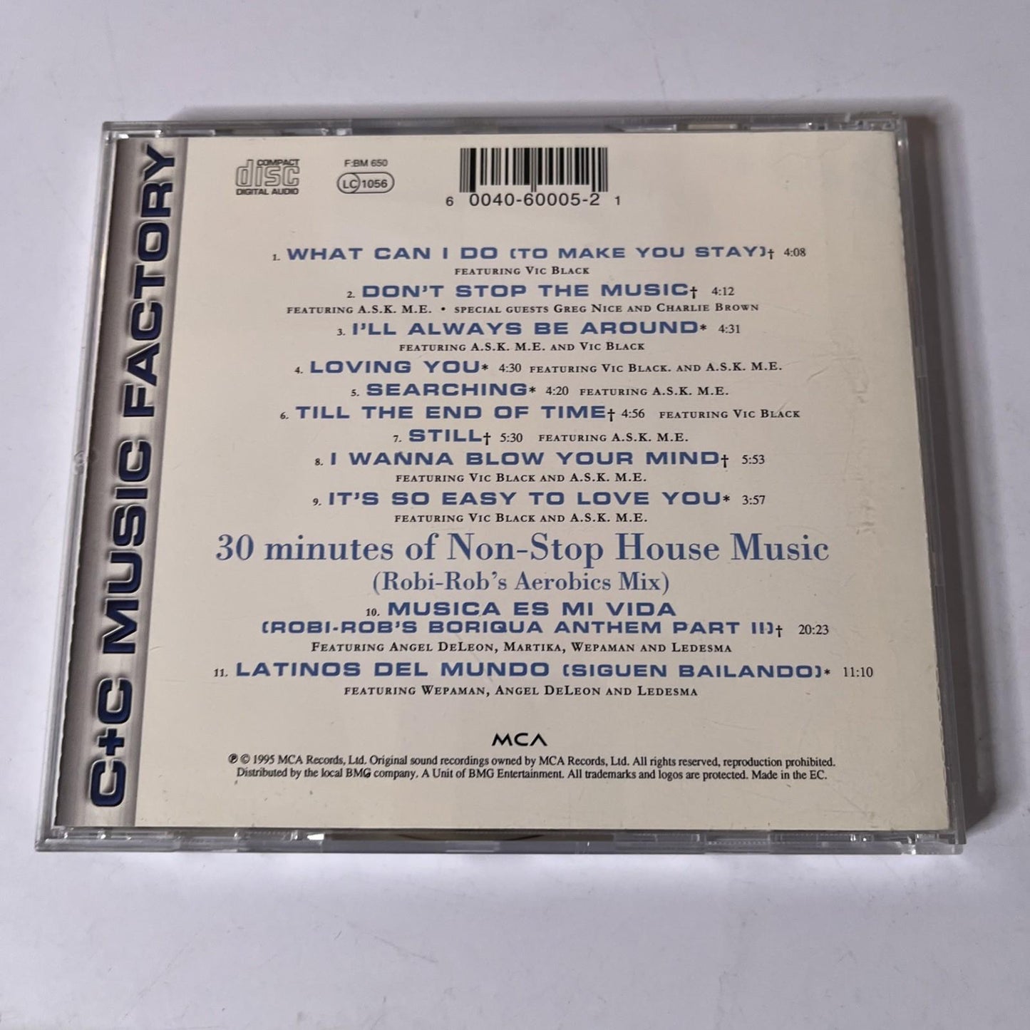 C + C Music Factory – C+C Music Factory (CD, 1995) Europe MCD 60005