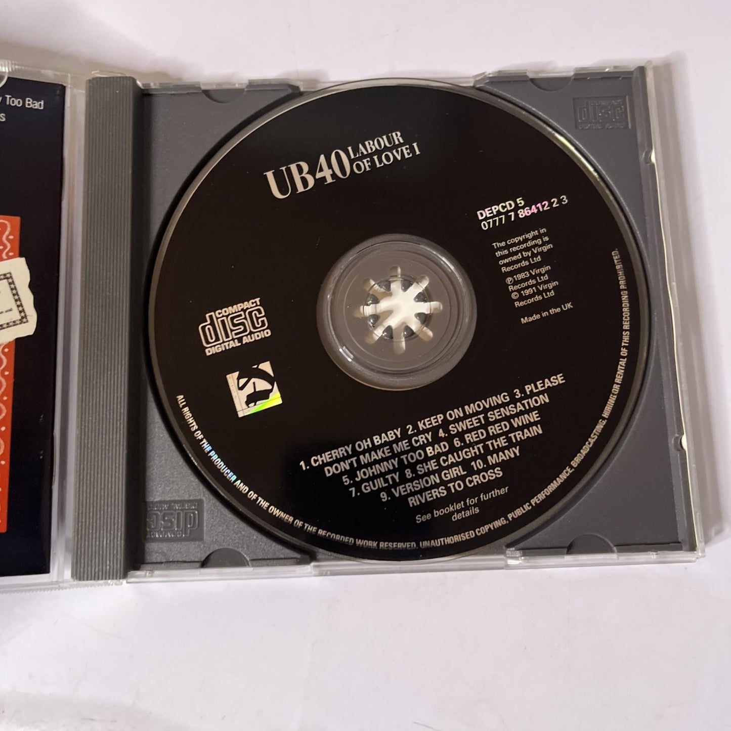 UB40 – Labour Of Love (CD, 1991)  UK DEP CD5