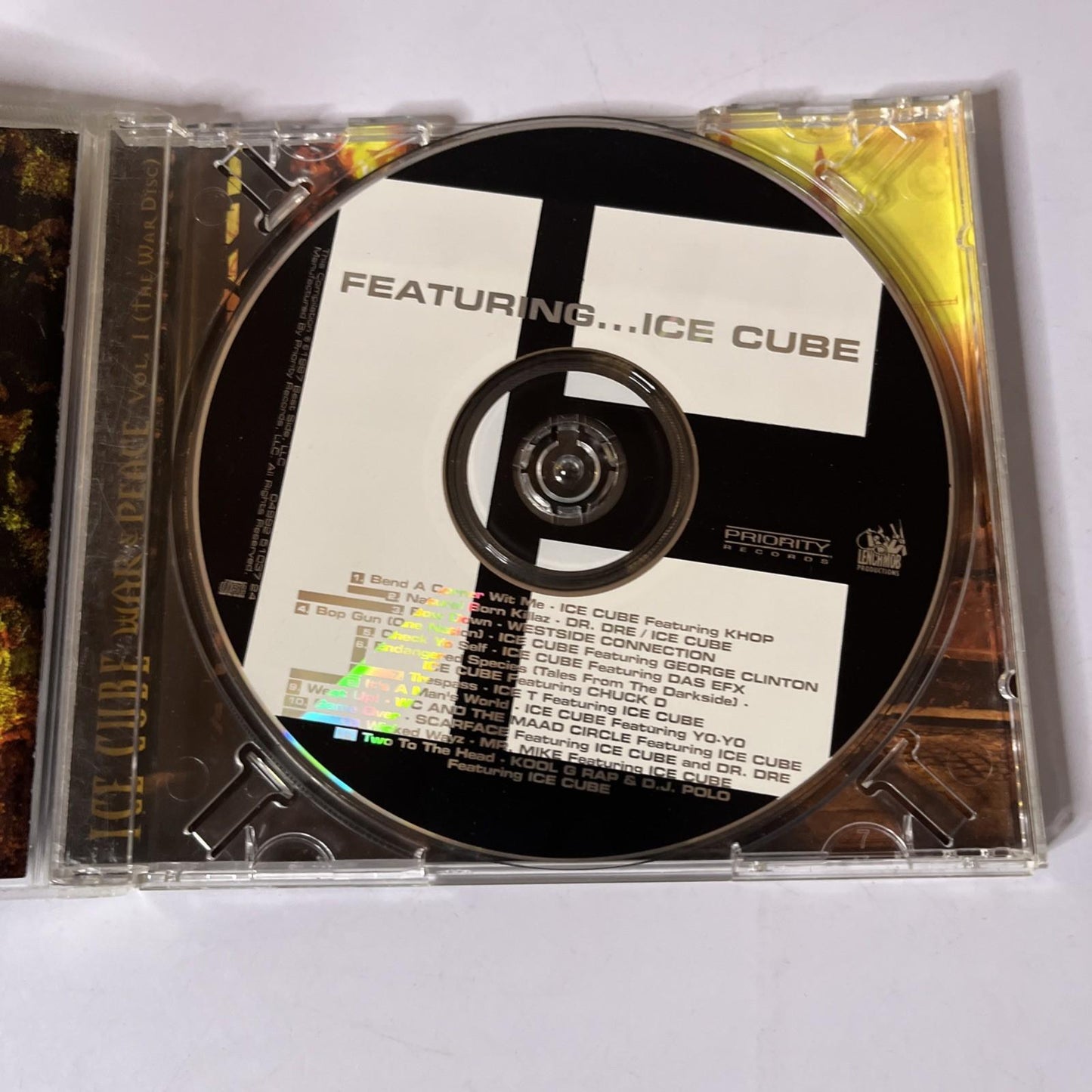 Ice Cube – War & Peace Vol. 1 (The War Disc) (CD, 1998) Canada Lenticular Cover