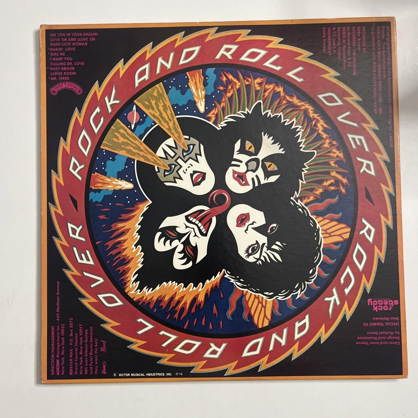 Kiss – Rock And Roll Over (Vinyl, 1976) Japan Gatefold VIP-6376