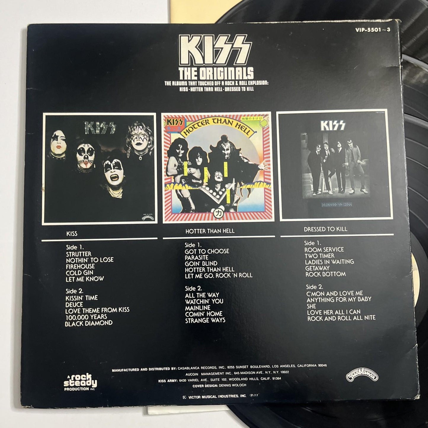 Kiss – The Originals (Vinyl, 1977) Japan 3xLP Gatefold VIP-5501-3